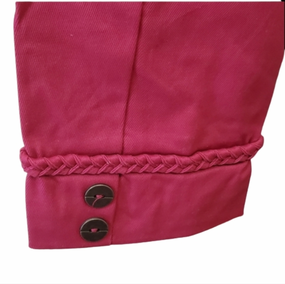 PINKISH RED ☆ CROPPED ☆ ZIP FRONT JACKET ☆ 1X ☆  NWOT - Picture 9 of 12